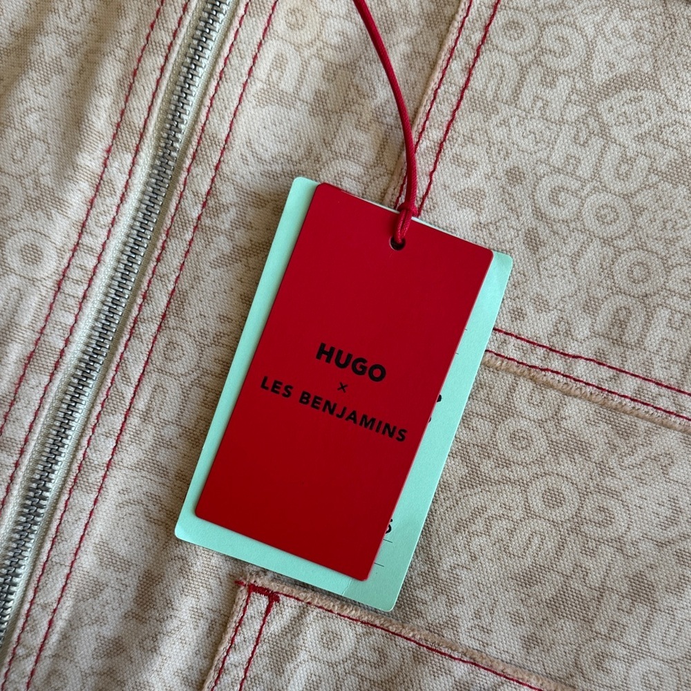 HUGO X LES BENJAMINS RELAXED-FIT JACKET WITH ALL-OVER PRINT - Picture 7 of 15